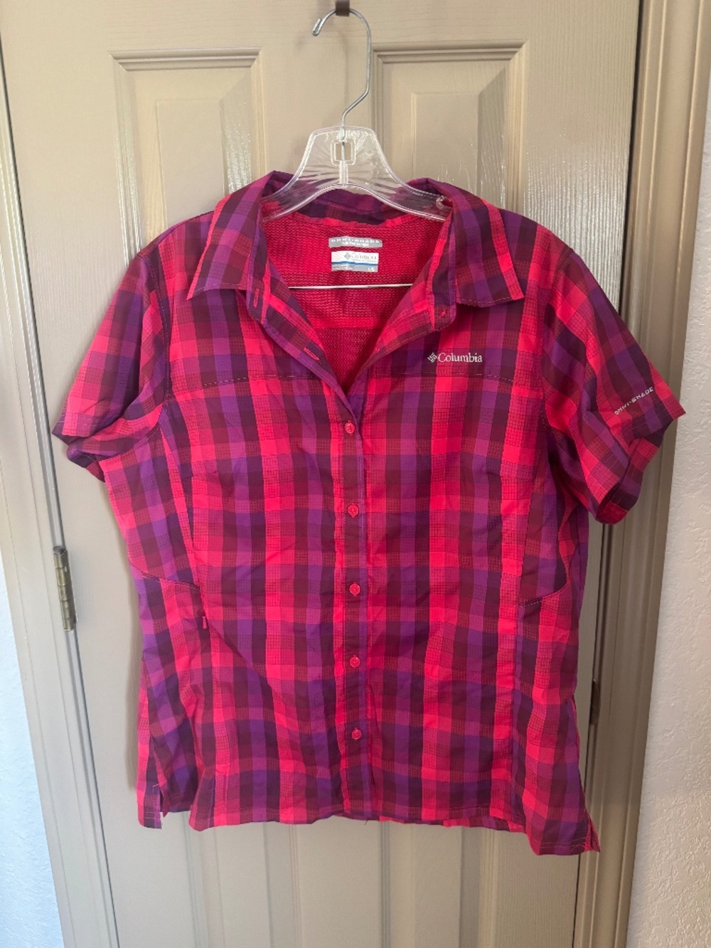 New Columbia button up omni shade shirt sz L